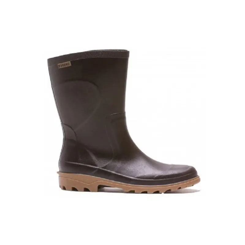 DEMI-BOTTES PVC COBALT MARRON MIXTE - BAUDOU Produit De Marque