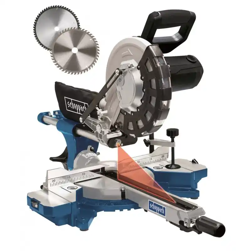 SCIE A ONGLET RADIALE LASER 2000W Ø255MM - 2 LAMES Vente Flash
