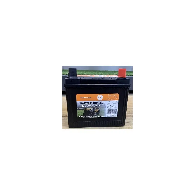 Solde BATTERIE POUR AUTOPORTÉES U1R-250 – BORNE + A DROITE – TEMVER