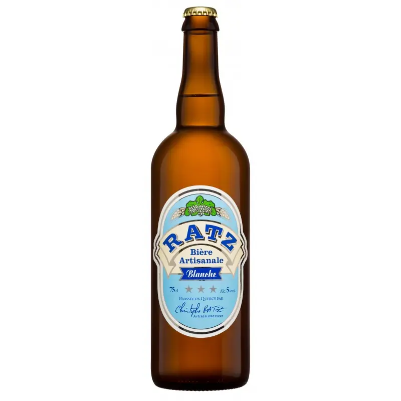 Acheter En Ligne BIÈRE BLANCHE ARTISANALE 75CL – RATZ
