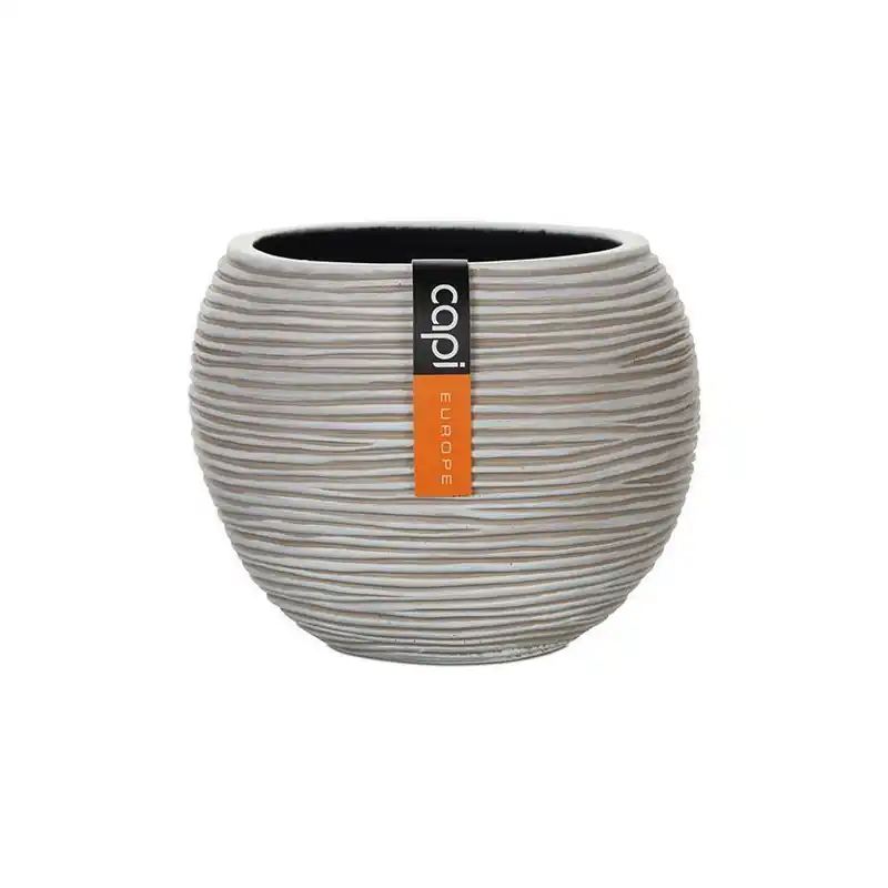 Prix Choc Vase Boule Ivoire 21,5x18 cm - Élégance et Style pour Votre Décoration d‘Intérieur - de Capi
