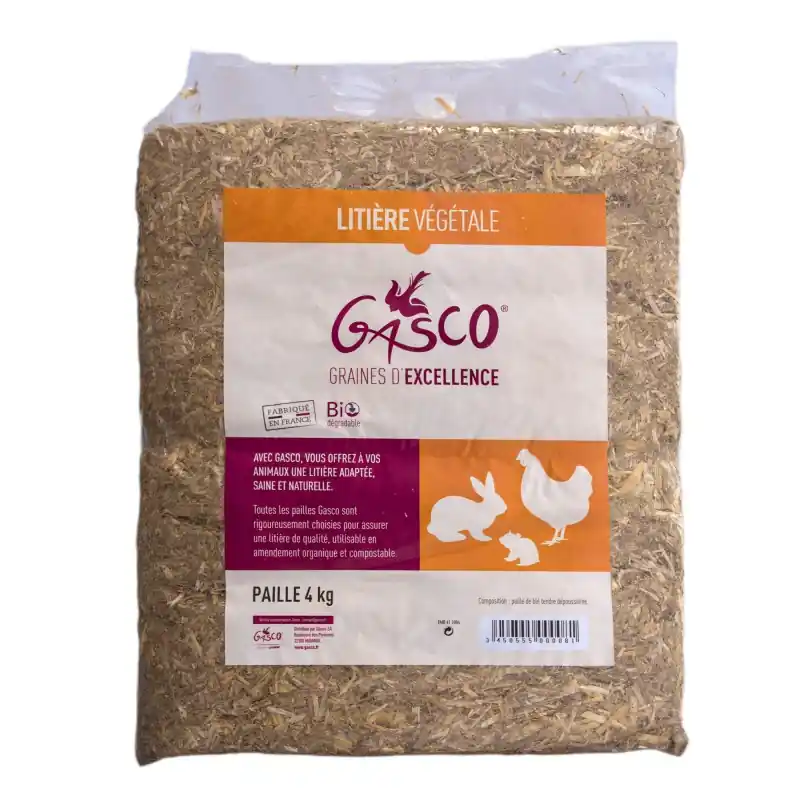 LITIERE PAILLE 4KG – GASCO Seulement Aujourd&rsquo;hui