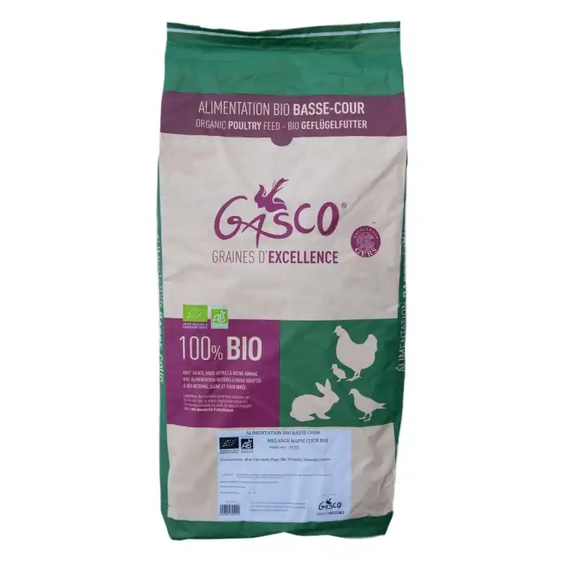 Marque MELANGE BASSE-COUR BIO 20KG - GASCO