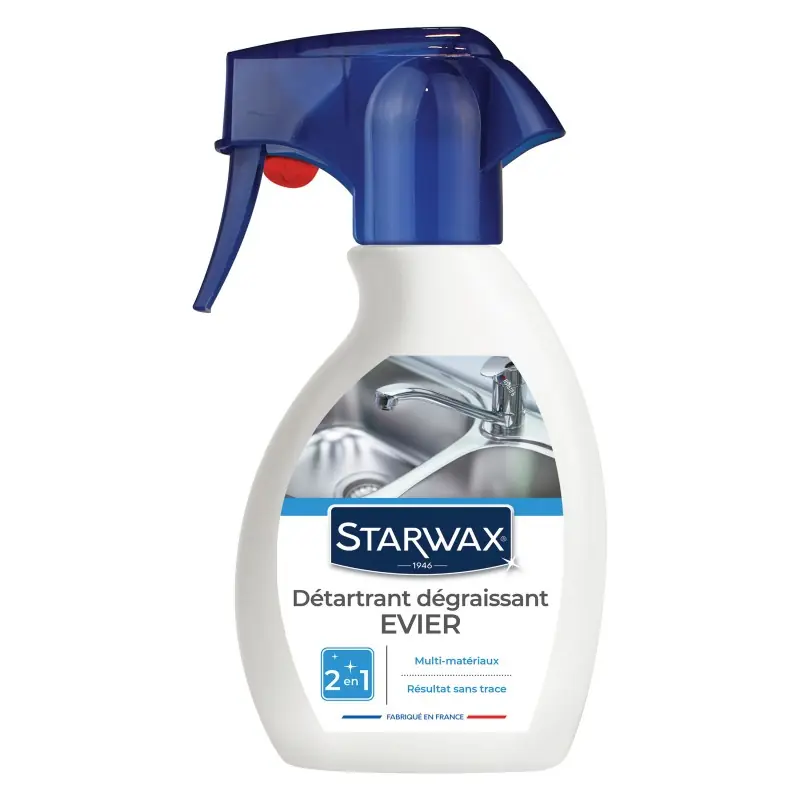 DÉTARTRANT DÉGRAISSANT SPÉCIAL ÉVIER 250ML - STARWAX Commander Vite