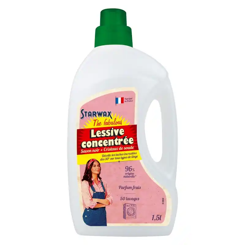 LESSIVE TEXTILE 1,5L – STARWAX THE FABULOUS Certifié
