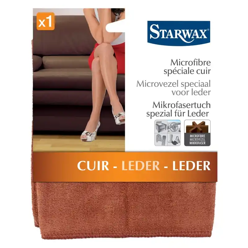 LAVETTE MICROFIBRE SPECIALE CUIR – STARWAX Bon Marché