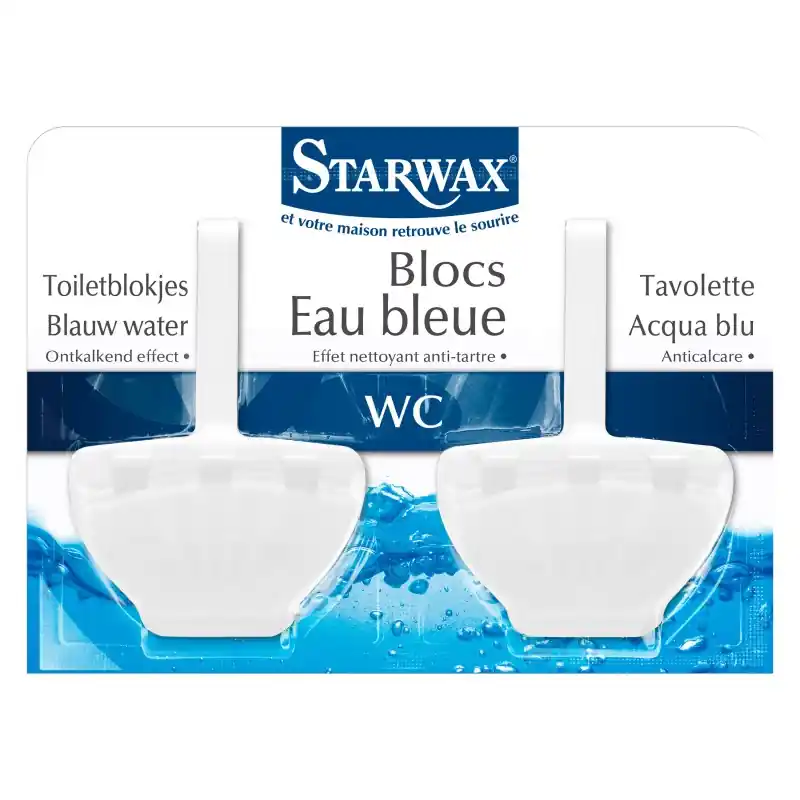 Acheter En Ligne BLOCS EAU BLEUE WC 2X40GR – STARWAX