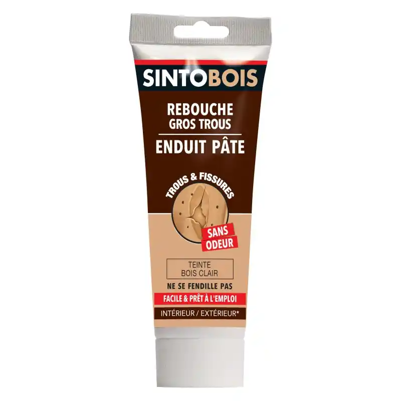 Commander Vite REBOUCHE BOIS CLAIR GROS TROUS & FISSURES 330GR – SINTOBOIS