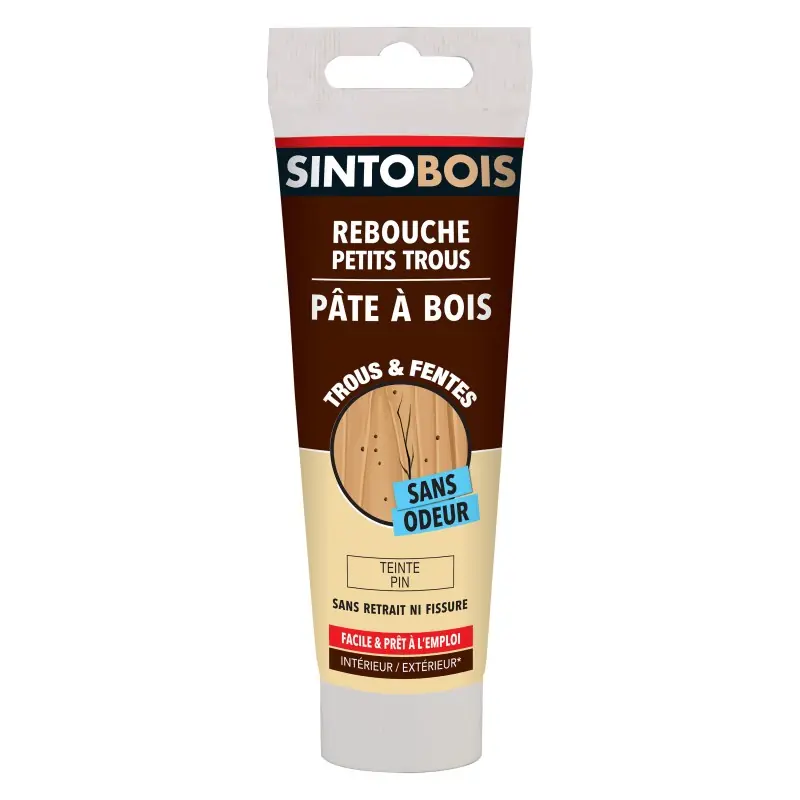 PATE A BOIS POUR REBOUCHE TROUS & FENTES TEINTE PIN – SINTOBOIS Solde