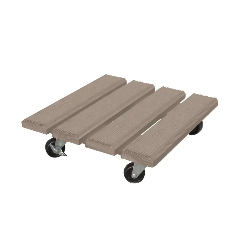 Nouveauté SUPPORT À ROULETTES ROUL‘BAC 30X30CM TAUPE – JANY