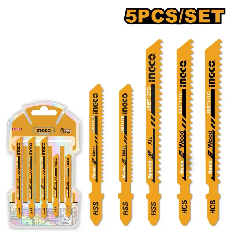 Bon Plan LAMES DE RECHANGE POUR ALUMINIUM – MÉTAL – BOIS X5 – INGCO
