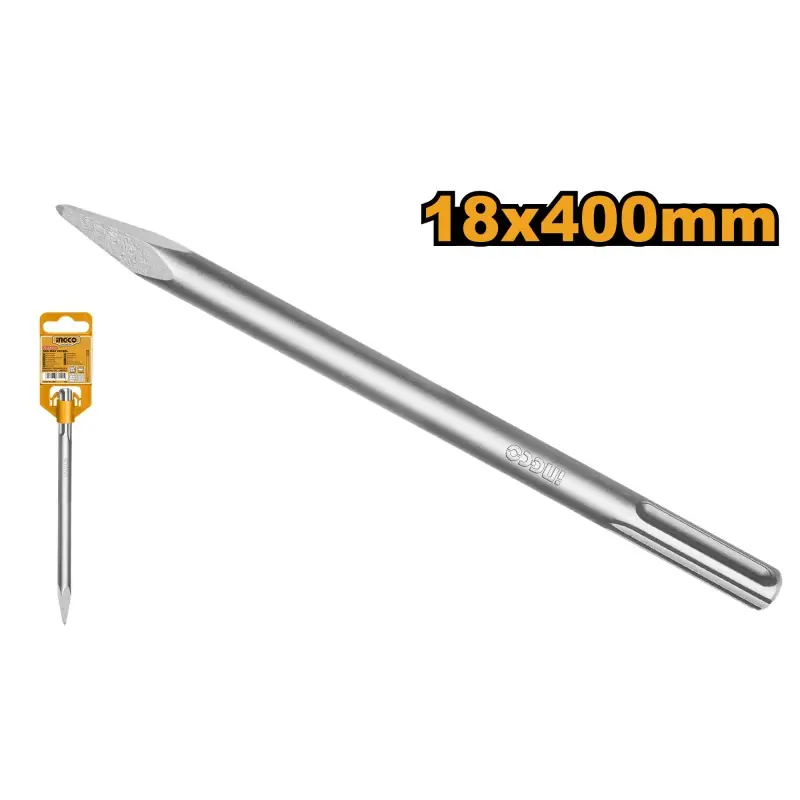 BURIN POINTU 18X400MM SDS MAX – INGCO Super Prix