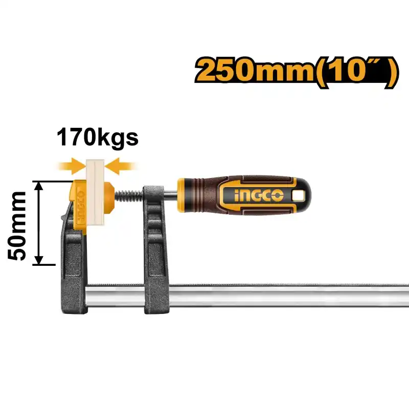SERRE-JOINT À VISSER 50X250MM 170KG – INGCO Achetez Aujourd&rsquo;hui