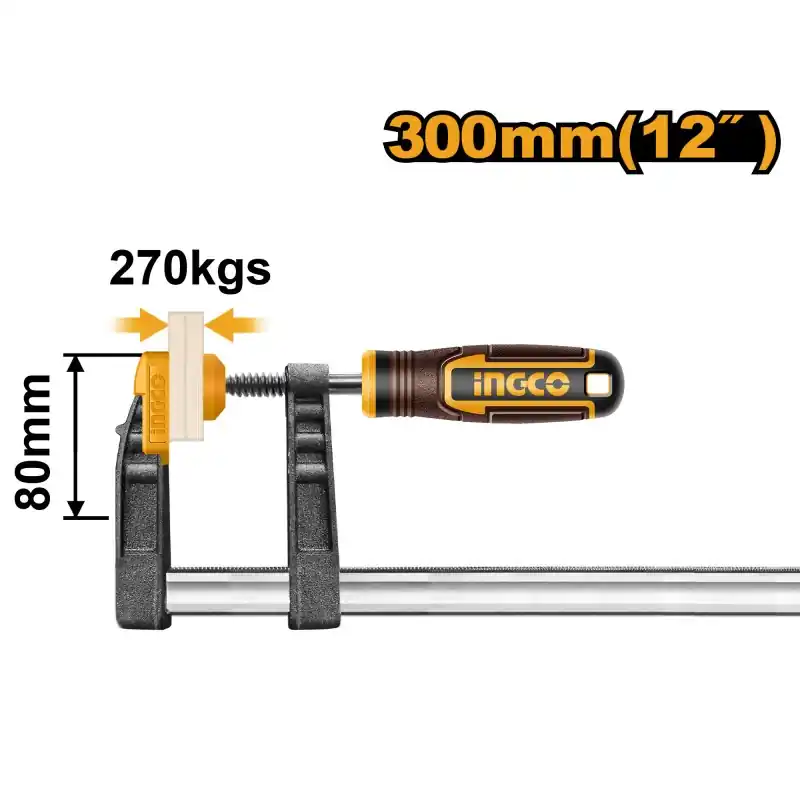 SERRE-JOINT À VISSER 80X300MM 270KG – INGCO Remise