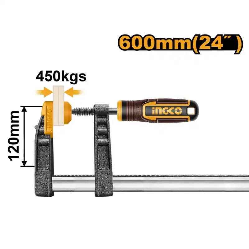 Achat Immédiat SERRE-JOINT À VISSER 450KG – INGCO