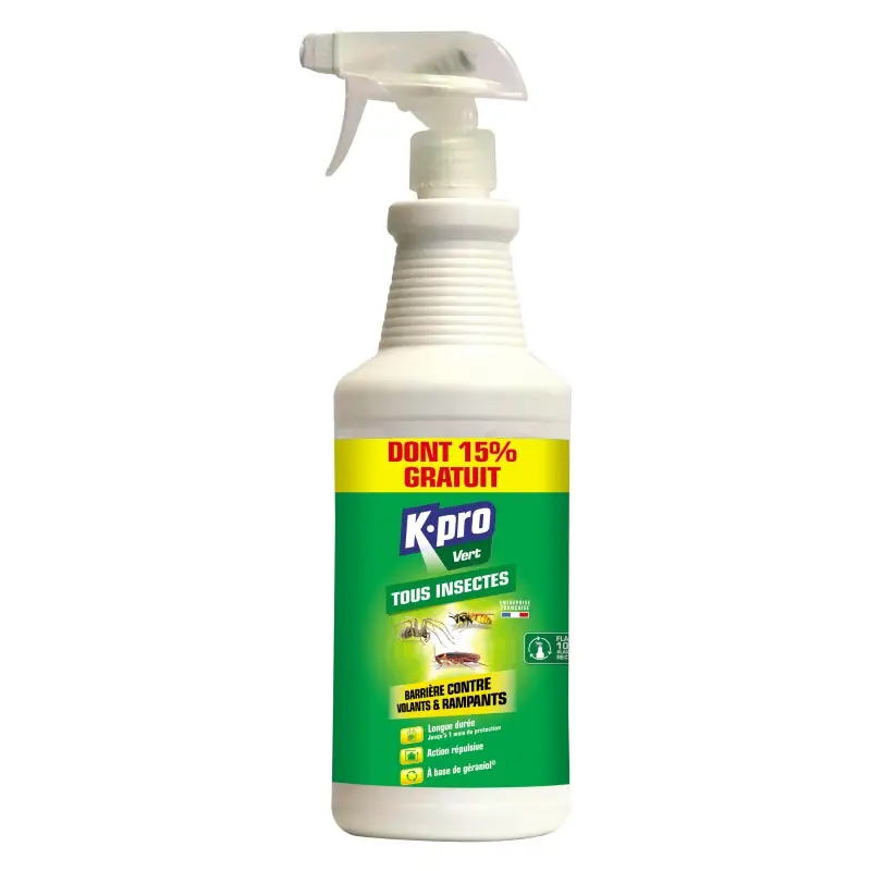 Pas Cher SPRAY BARRIÈRE À INSECTES 1L 15% OFFERT - KPRO