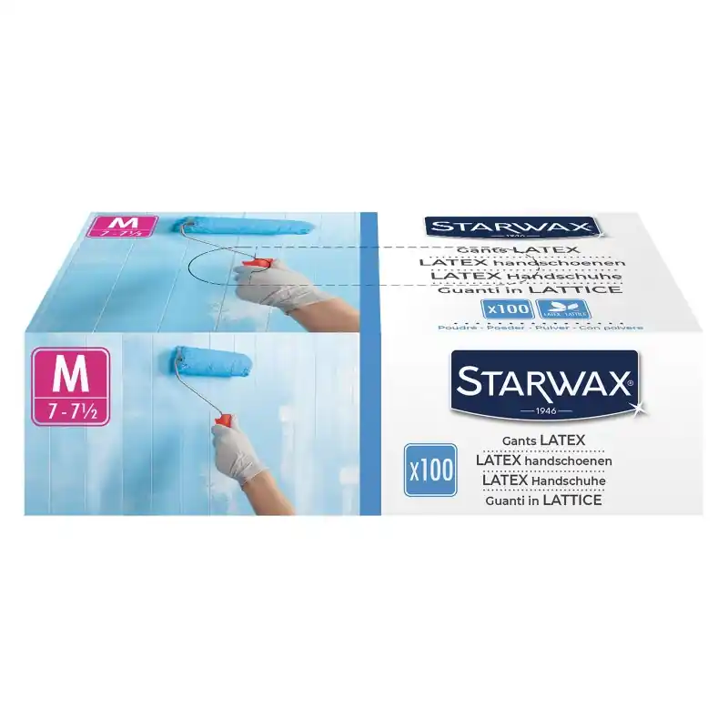 GANTS LATEX TAILLE M BOITE DE 100 – STARWAX Must-Have