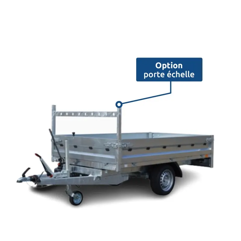 REMORQUE BENNE BRI260 PTAC 750KG FREINÉE NUE - TEMVER Affaire À Saisir