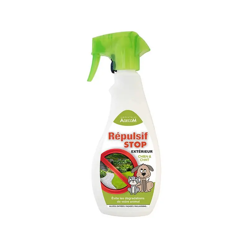 RÉPULSIF EXTÉRIEUR CHIENS/CHATS 500ML – AGECOM Prix Choc