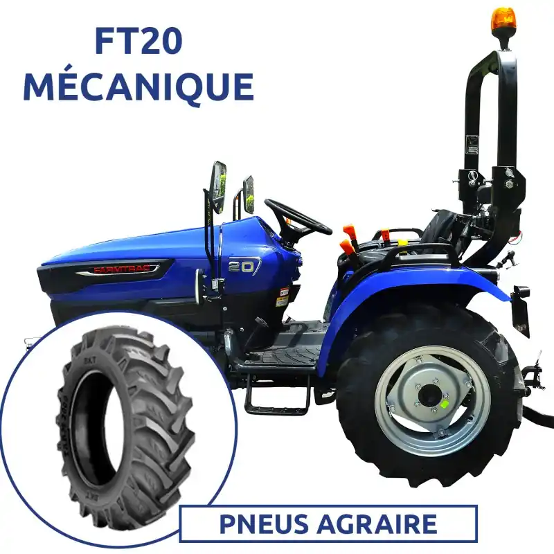 Vente Flash TRACTEUR FT20 ARCEAU – MECA – PNEU AGRAIRE – FARMTRAC