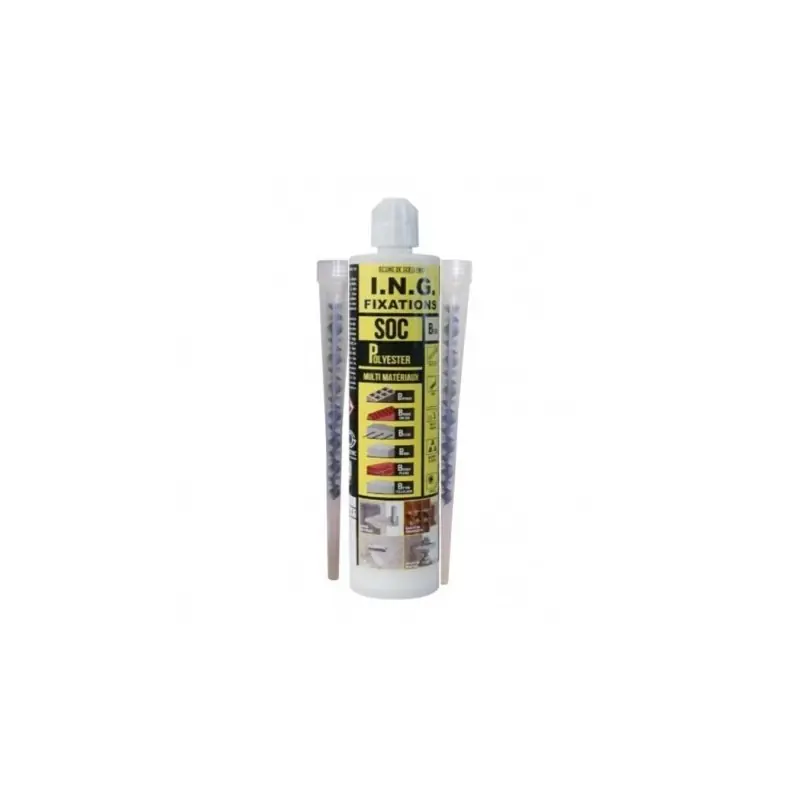 Prix Réduit SCELLEMENT CHIMIQUE 300ML + 2 CANULES – DELZONGLE