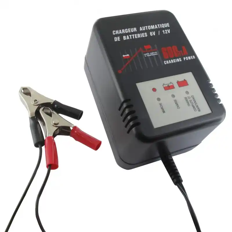 CHARGEUR AUTOMATIQUE DE BATTERIE 6/12V 600 MA Must-Have