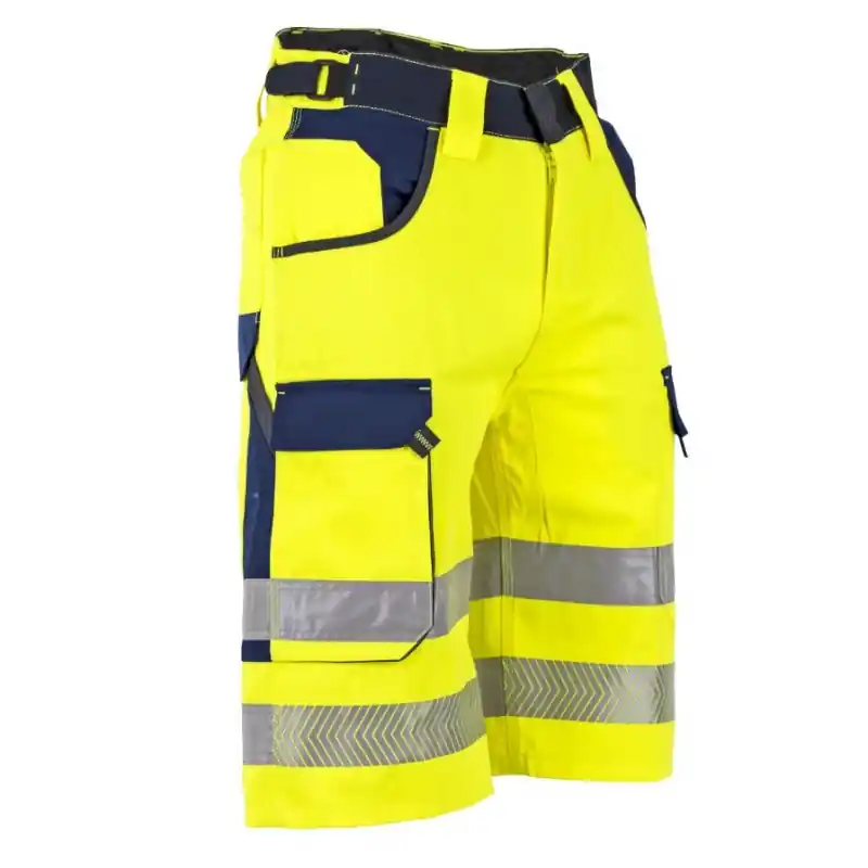 BERMUDA HAUTE VISIBILITÉ JAUNE FLUO HOMME – LMA Expédition Rapide