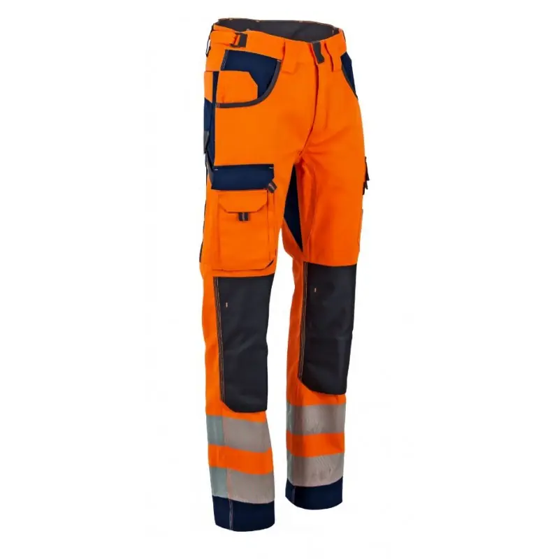 Réduction PANTALON HAUTE VISIBILITÉ ORANGE FLUO HOMME - LMA