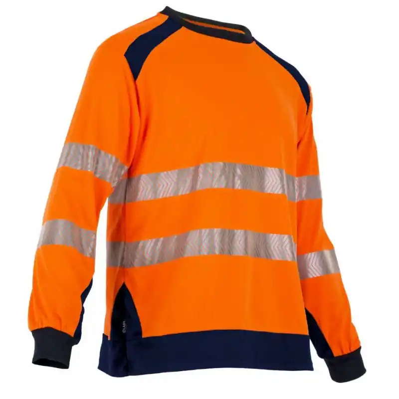 Promotion Saisonnière T-SHIRT MANCHES LONGUES HAUTE VISIBILITÉ ORANGE REFLET HOMME – LMA