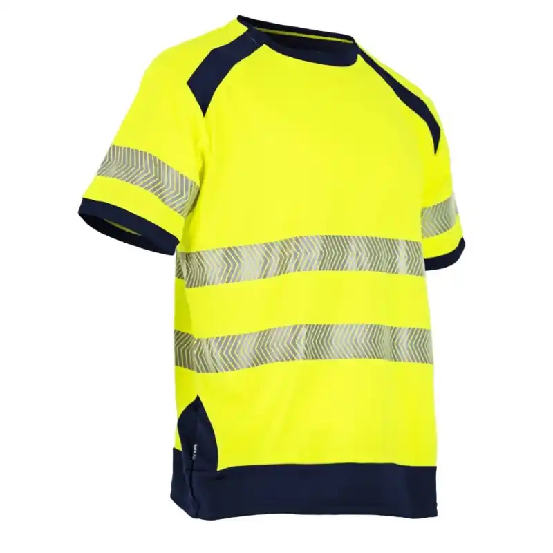 Commander Maintenant T-SHIRT HAUTE VISIBILITÉ JAUNE FLUO HOMME - LMA