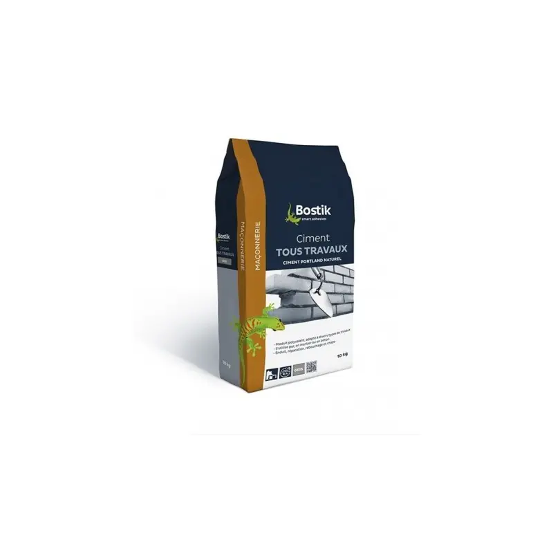 CIMENT TOUS TRAVAUX 10KG GRIS - BOSTIK Offre Limitée