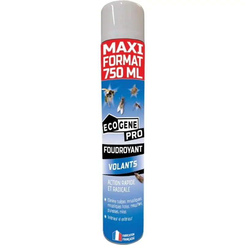 Offre Spéciale AEROSOL FOUDROYANT INSECTES VOLANTS 750ML – ECOGENE