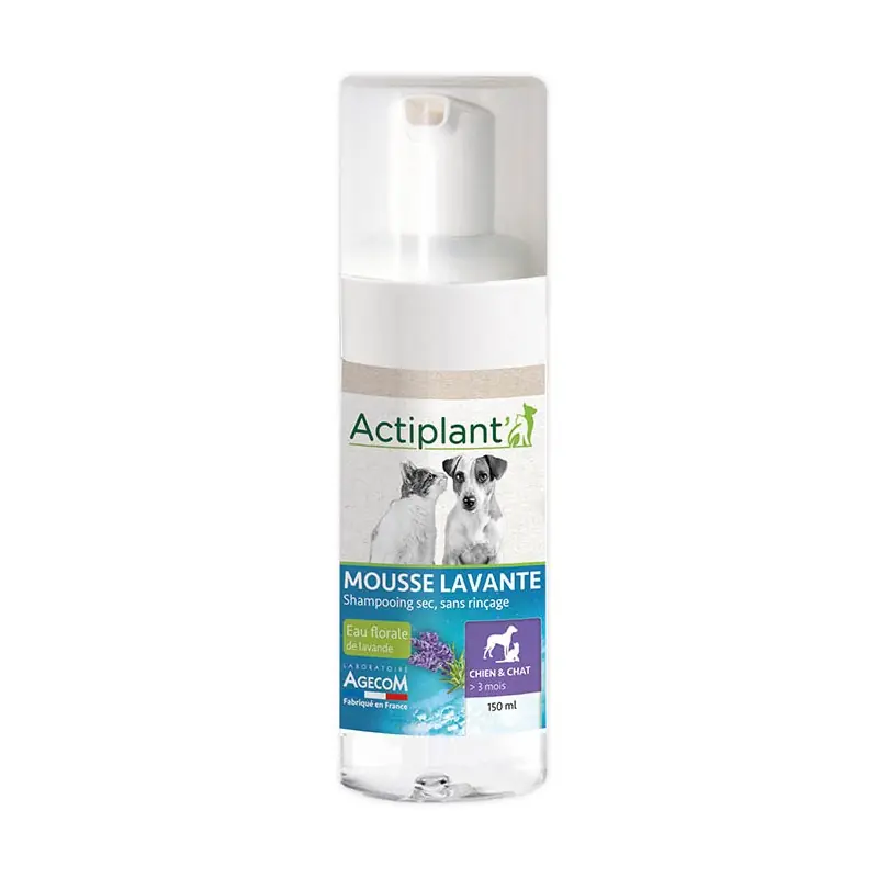 Dernière Chance MOUSSE LAVANTE CHIENS/CHATS 150ML - ACTIPLANT