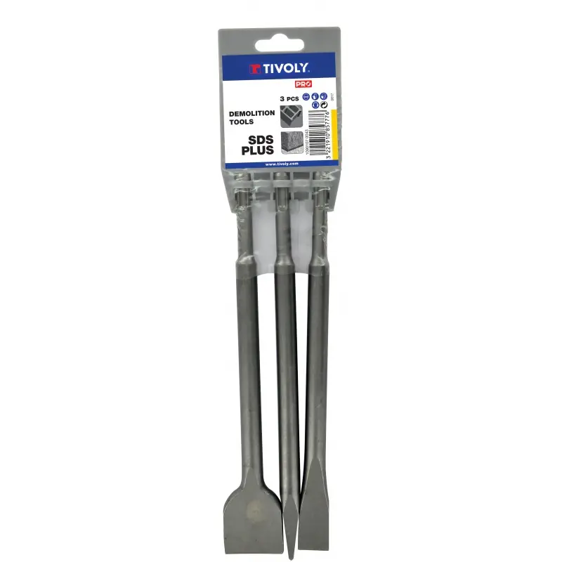 LOT 3 PIECES – 1 PIC SDS + L250MM + 1 BURIN 20X250MM + 1 BURIN 40X250MM – TIVOLY Commander Vite