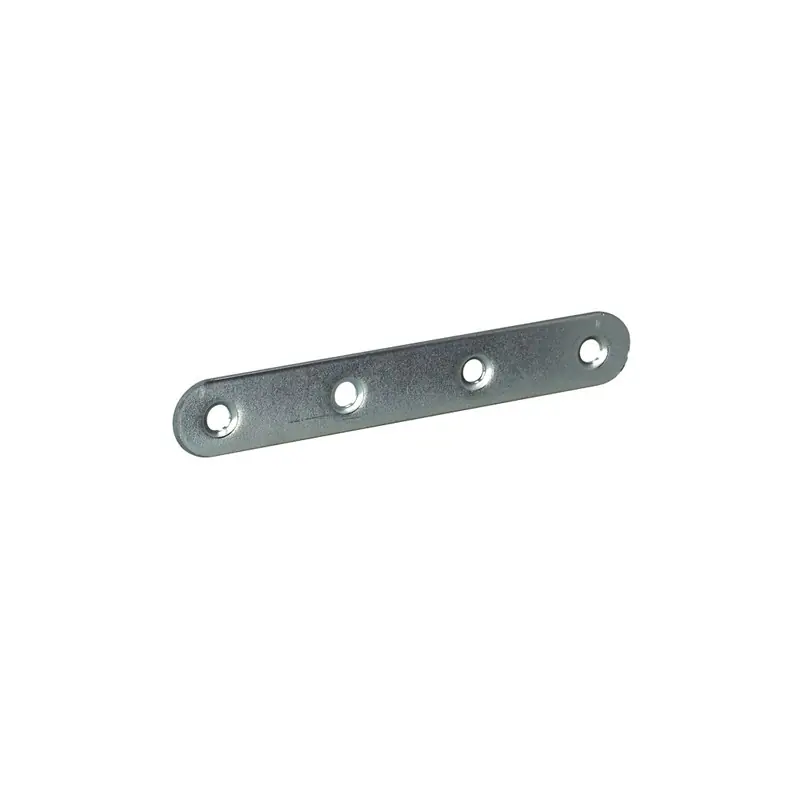Usine Directe PATTE ASSEMBLAGE BOUT ROND ACIER ZINGUE 80X15 x4 – NORAIL