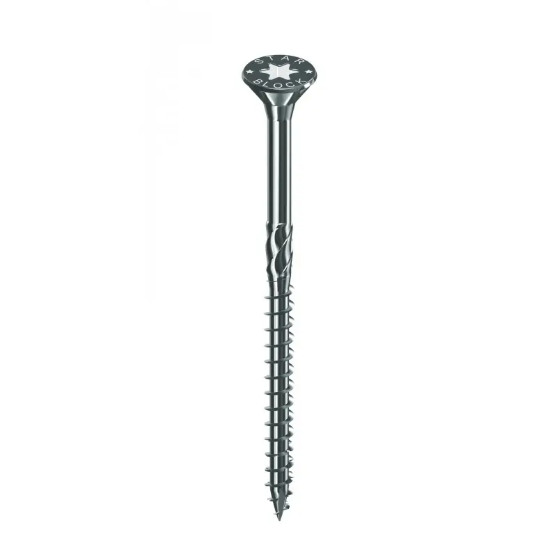 Achat Immédiat VIS AGGLO/BOIS STARBLOCK ACIER ZINGUE TETE FRAISEE 5X100 EMPREINTE TORX X250 – NORAIL