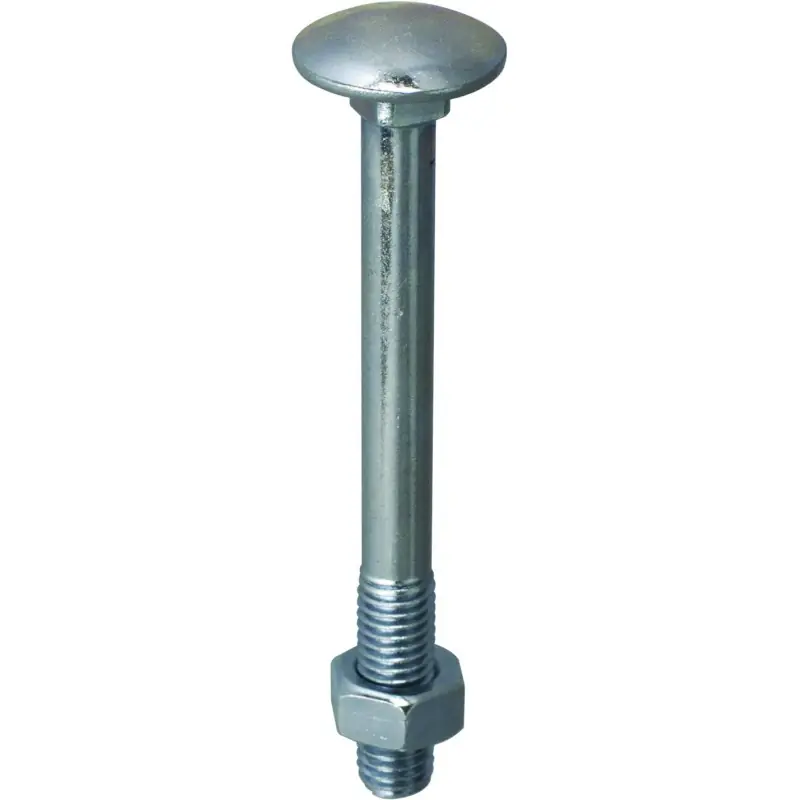 Offre Spéciale BOULON BOIS TÊTE RONDE COLLET CARRE CLASSE 4.8 EN ACIER ZINGUE TAILLE 8X50 DE 50 PIECES – NORAIL