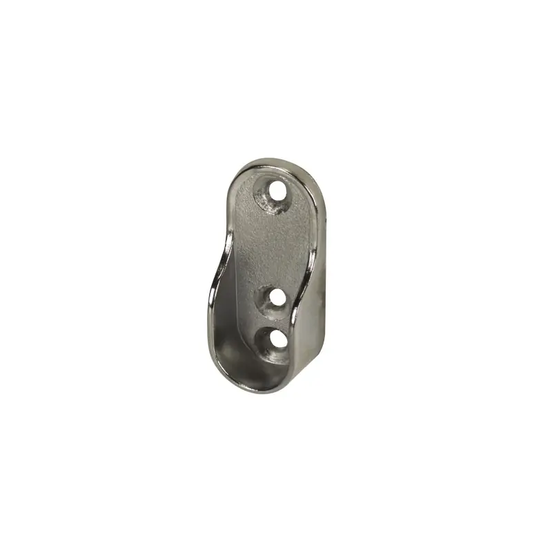 SUPPORT EXTREMITE COTE ACIER CHROME 30X15 X2 – NORAIL Quantité Limitée