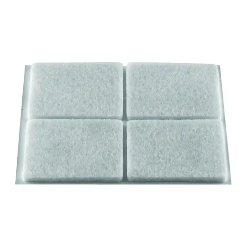 PATIN RECTANGULAIRE ADHESIF FEUTRE BLANC 25X35 X6 – NORAIL Prix Bas