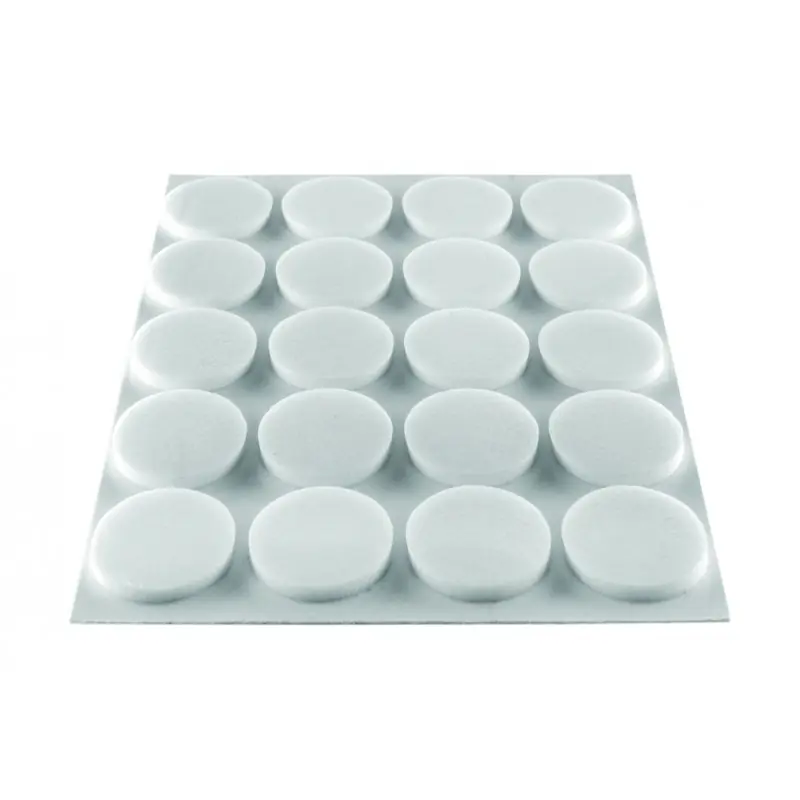 PATIN ROND ANTIDERAPANT PLASTIQUE BLANC D16 X20 – NORAIL Vente Flash