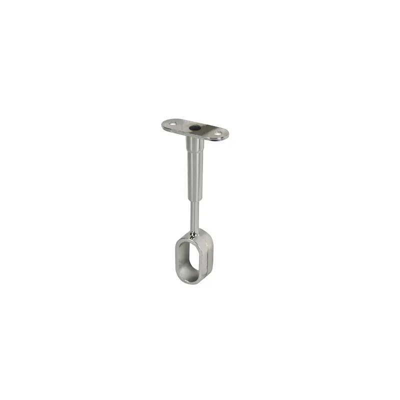 SUPPORT MILIEU REGLABLE 30X15 ACIER CHROME – NORAIL Dernier Modèle