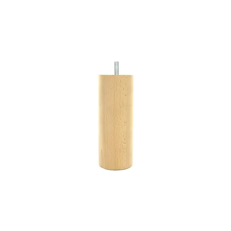 PIED CYLINDRE HAUTEUR 150 D58 HETRE BRUT – NORAIL Satisfait Ou Remboursé