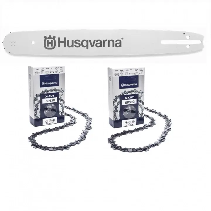 Super Prix Kit 1 Guide chaînes & 2 Chaînes .325&Prime; / 1,3 mm X-CUT