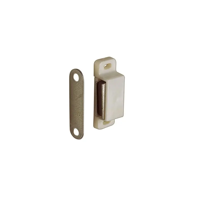 Solde LOQUETEAU MAGNETIQUE RECTANGULAIRE 3 KG BLANC X 10 – NORAIL
