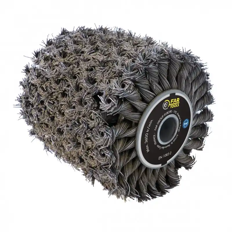 BROSSE FIL MÉTALLIQUE TORSADÉ Ø120MM/L100MM Prix Cassé