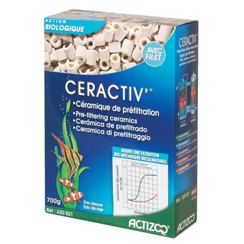 Marque CERACTIV 1L (700G) – POUR AQUARIUM INTERIEUR/EXTERIEUR
