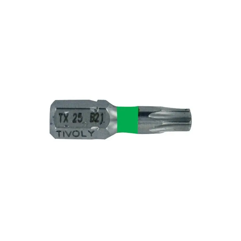 EMBOUT DE VISSAGE TORSION INOX N20 L25MM POUR VIS TORX QUEUE HEXA – TIVOLY Quantité Limitée