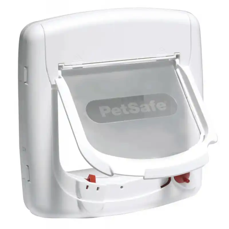 Promotion CHATIÈRE STAYWELL BLANCHE À PUCE MAGNÉTIQUE 15.2x14CM 4 POSITIONS – PETSAFE