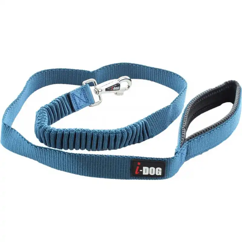 LAISSE CONFORT ELASTIQUE – BLEU 120CM IDOG Acheter Direct