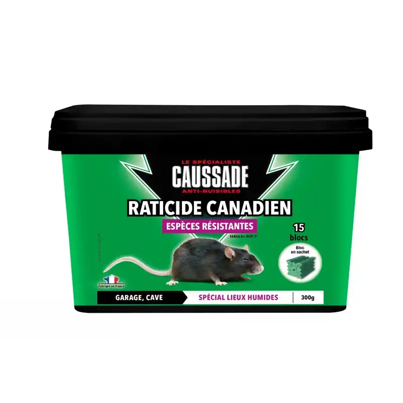 SEAU 300G RATICIDE CANADIEN ESPECES RESISTANTES CAUSSADE Offre Spéciale